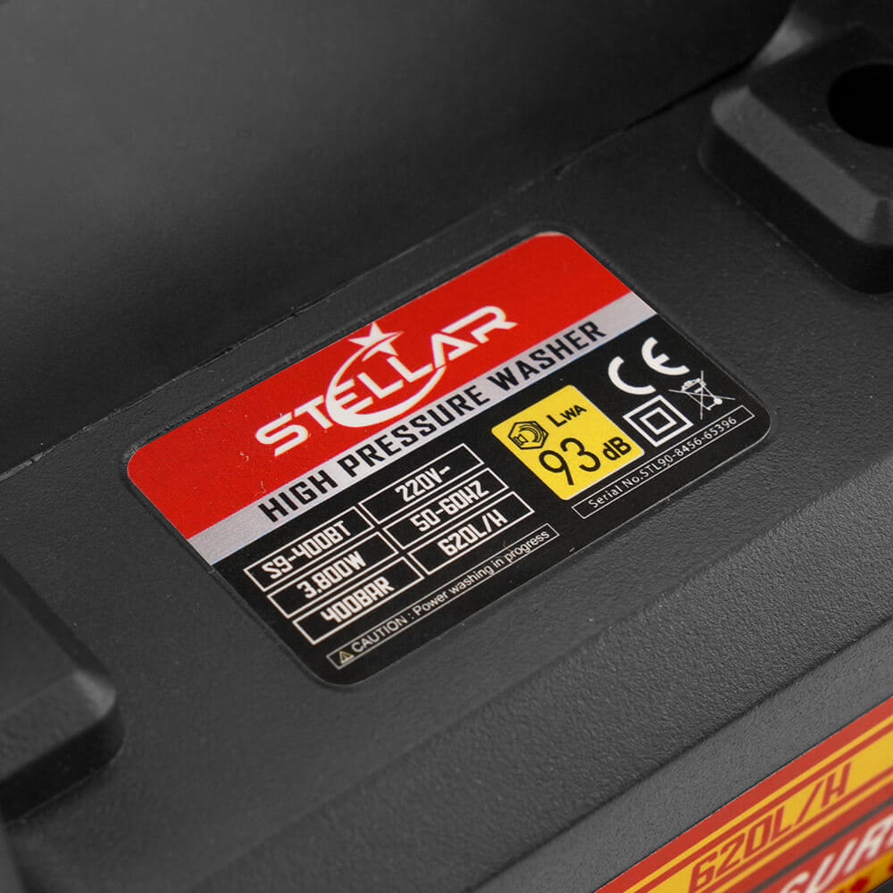 เครื่องฉีดน้ำแรงดันสูง STELLAR รุ่น S9-400BT 400 บาร์ 3800 วัตต์_5